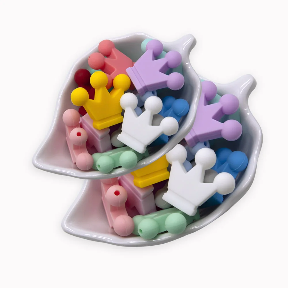 Cute-Idea Mordedor corona de silicona para bebé – Sin BPA