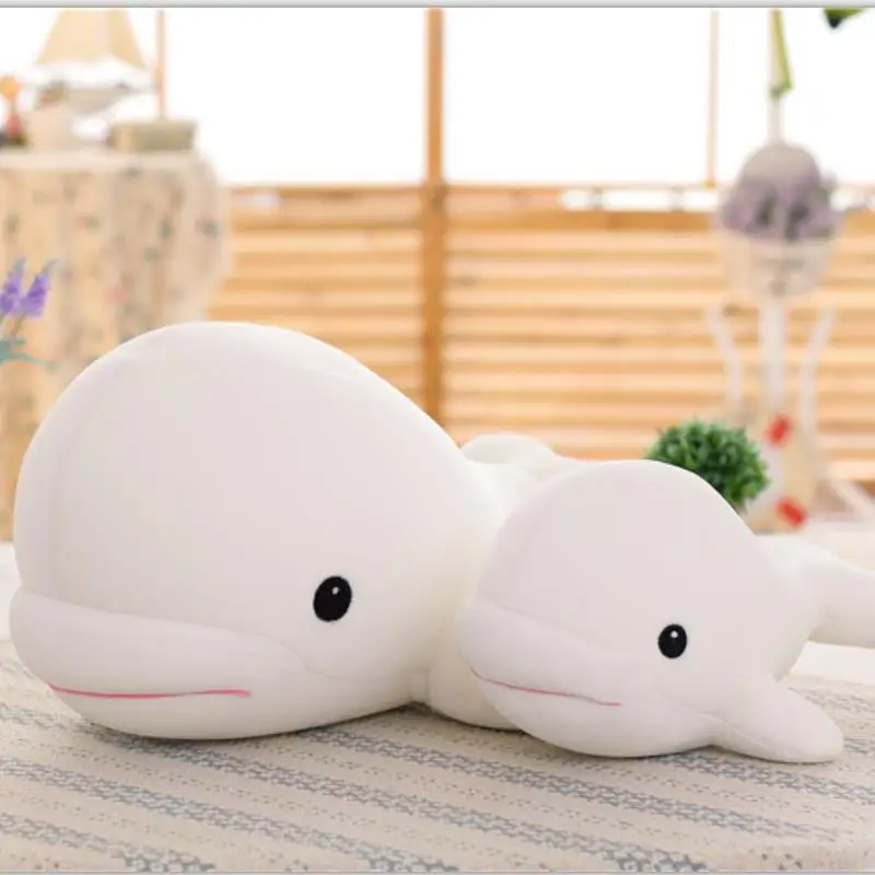 Cojín de lectura tiburón de peluche suave blanco - imagen 4