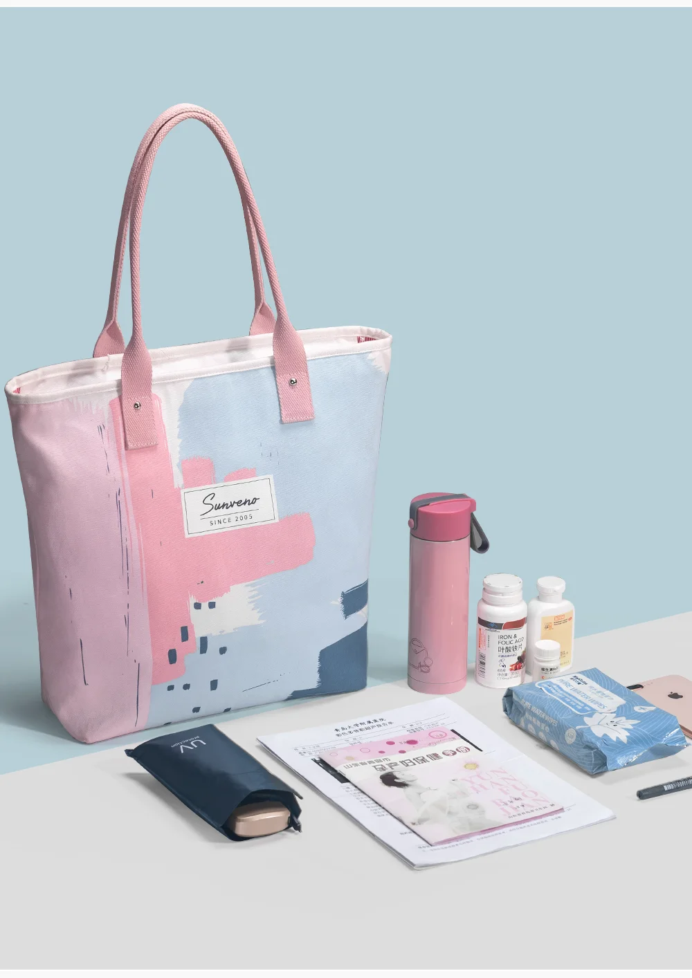 Diseño profesional de la bolsa Sunveno