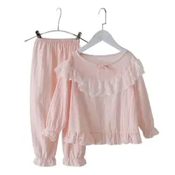 Pijama princesita de algodón y lino para niña – 2 piezas