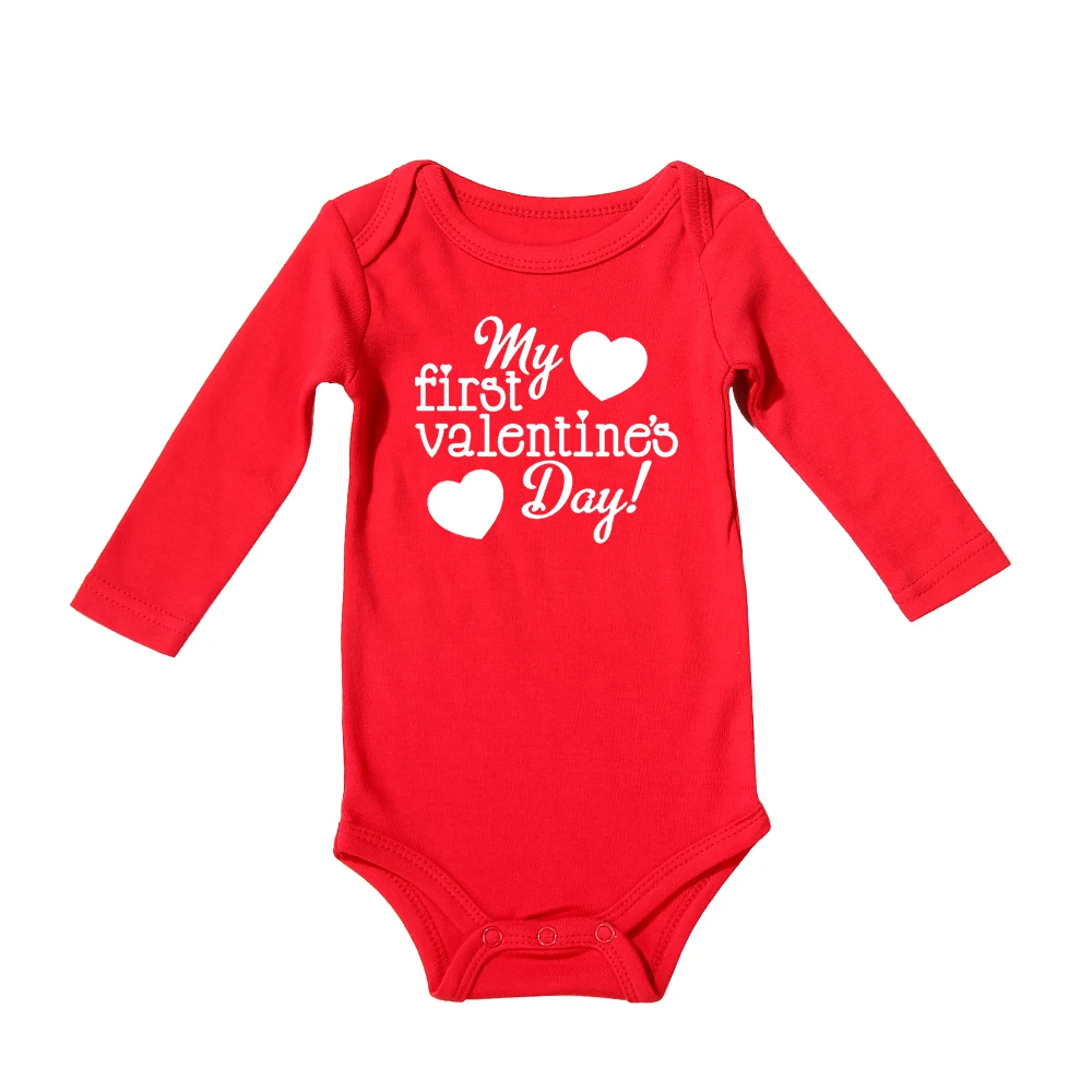 Pelele de algodón para bebé – Traje de San Valentín