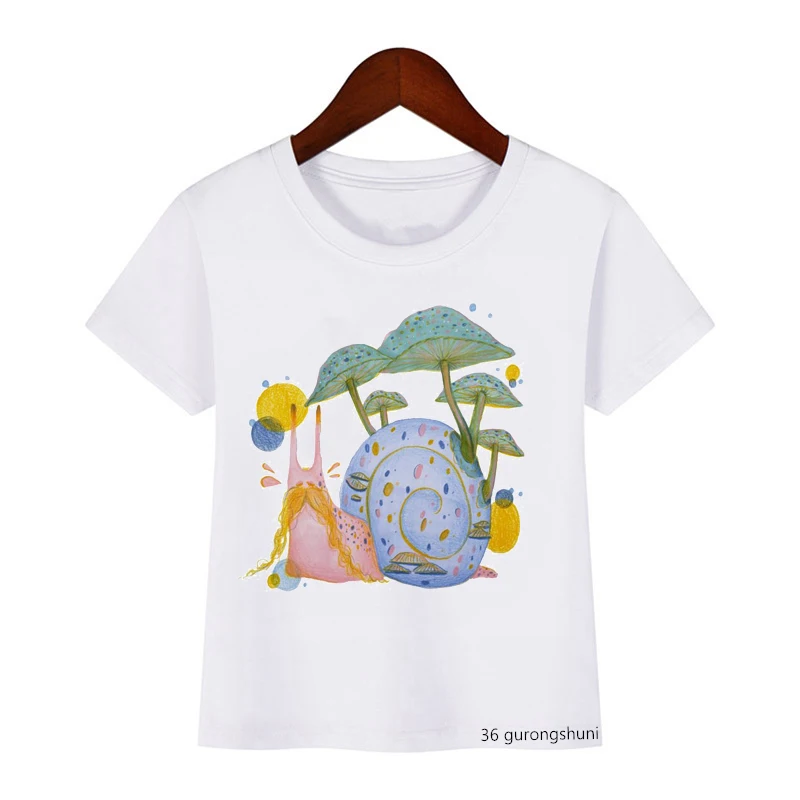 Camiseta infantil con divertido estampado de caracol - imagen 5