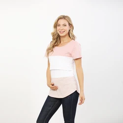 Camiseta de maternidad para lactancia en verano