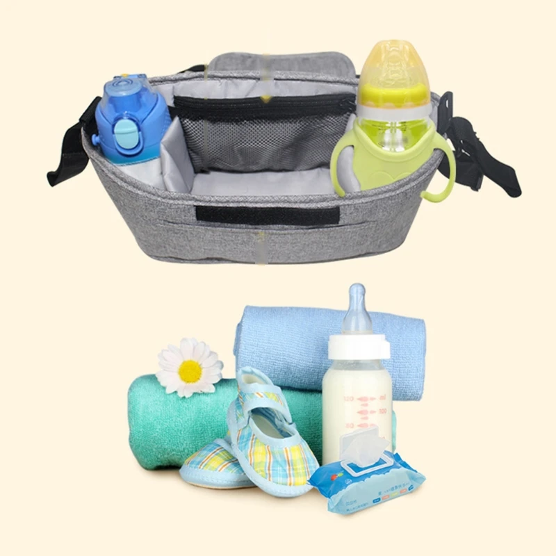Organizador para cochecito con bolsillo térmico – Impermeable - imagen 3
