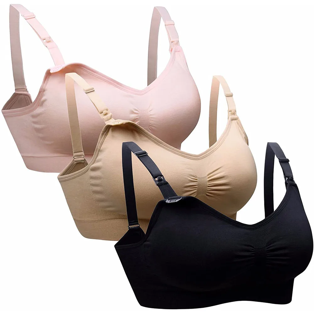 Bralette de lactancia sin costuras con clip – Confort para dormir