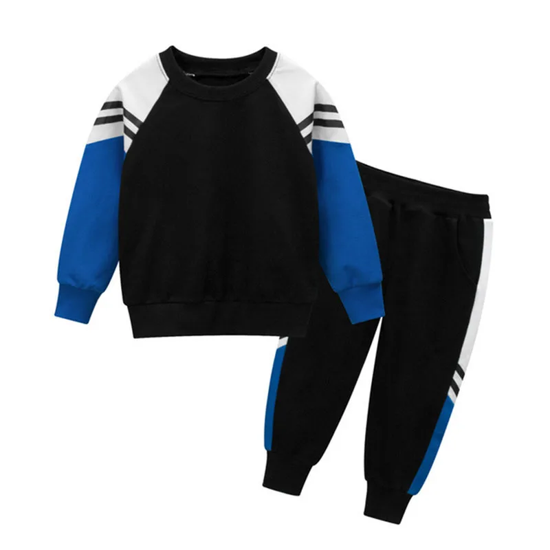 Chándal infantil a rayas: camiseta y pantalón primavera-otoño - imagen 2