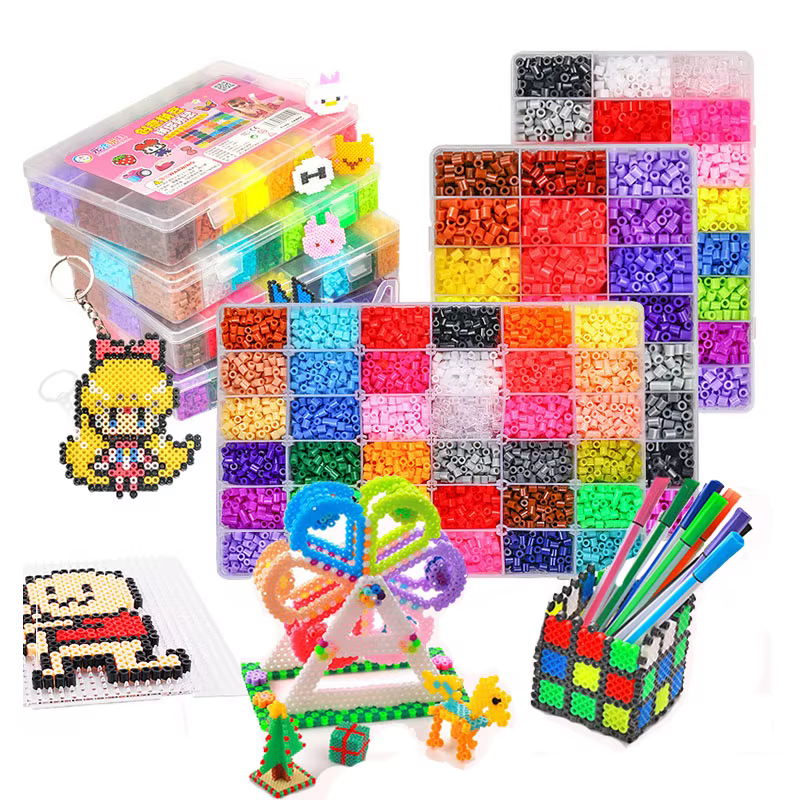 Kit completo con 72 colores de cuentas de fusible