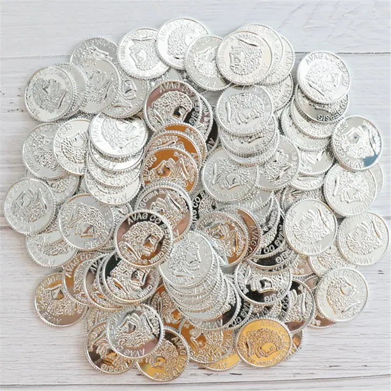 Monedas de juguete doradas sin BPA para fiestas infantiles - imagen 4