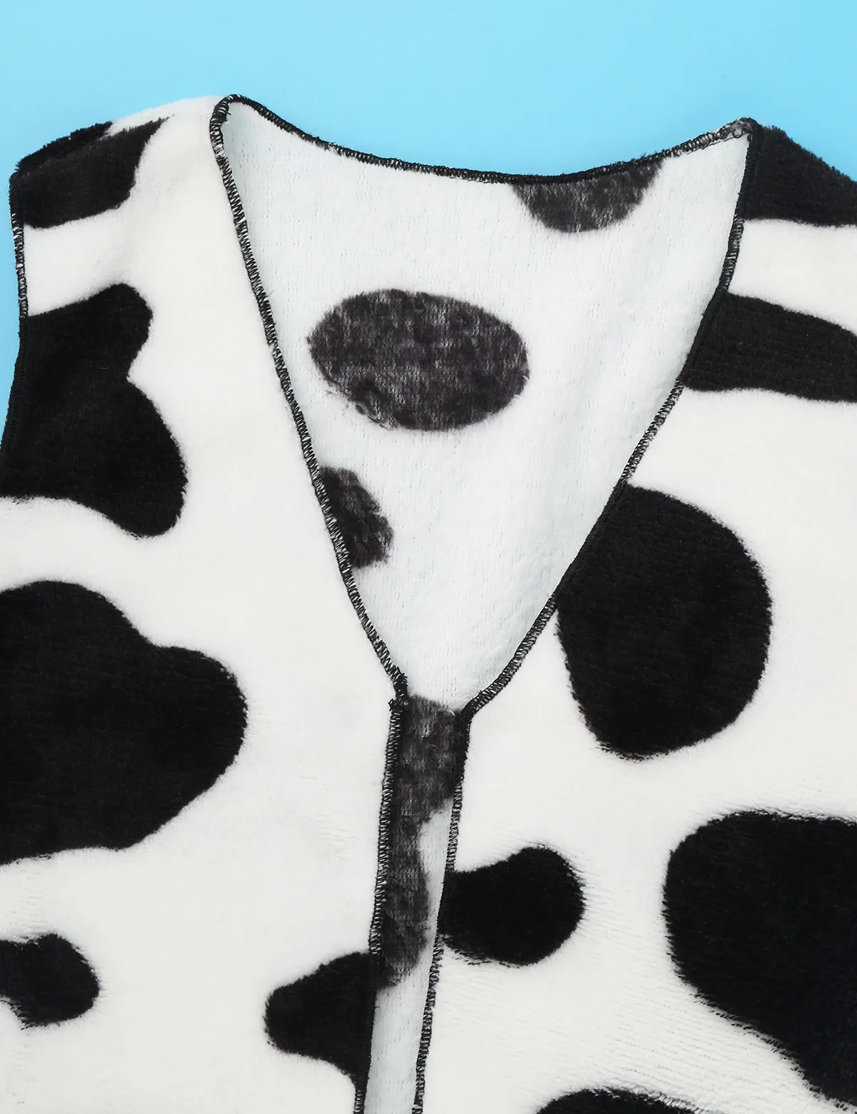 Disfraz de vaquero infantil sin mangas con chaleco estampado vaca - imagen 4