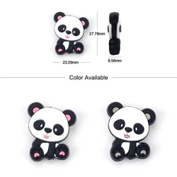 Cuentas de silicona Panda para dentición – Collares masticables bebé