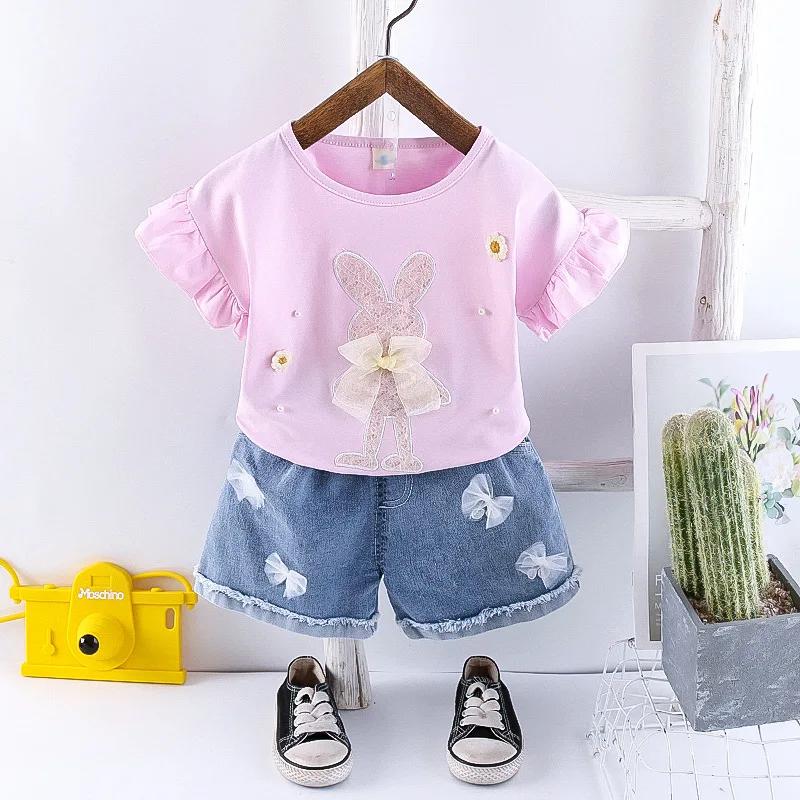 Conjunto verano niño y niña: camiseta y pantalón corto