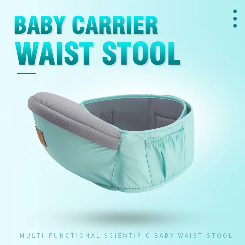 Mochila portabebés asiento de cadera y cinturón ajustable - imagen 5