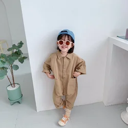 Mono de punto con estilo cargo para niños y niñas - Primavera/Otoño