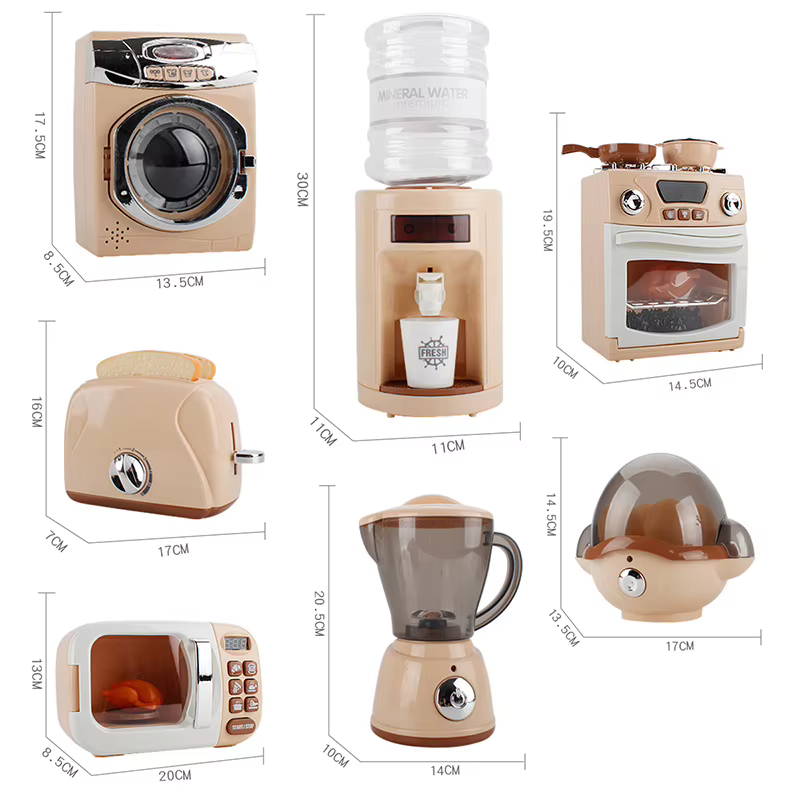Cocina de juguete eléctrica con accesorios para niños - imagen 2