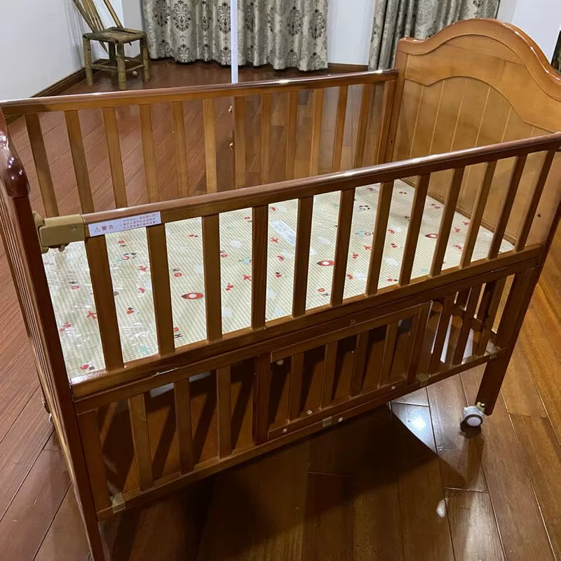 Cuna-cambiador convertible en madera de pino para recién nacido - imagen 5