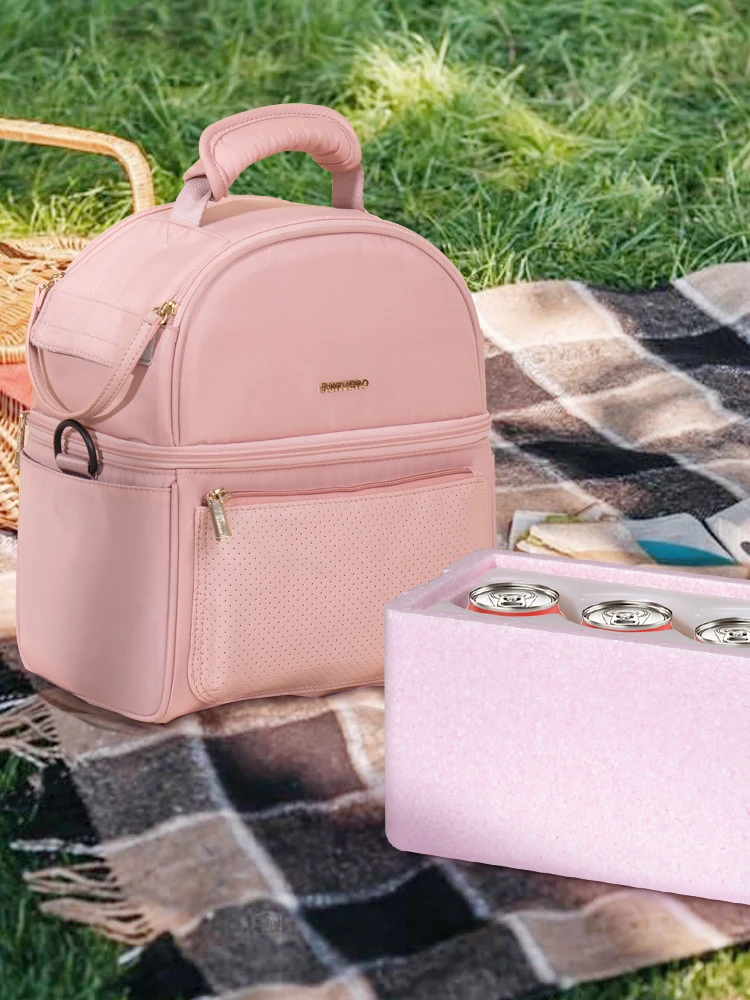 Bolsa térmica con diseño tipo lunch bag