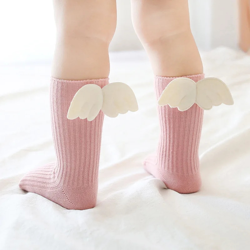 Calcetines de algodón alas de Ángel para niña - Color caramelo - imagen 3