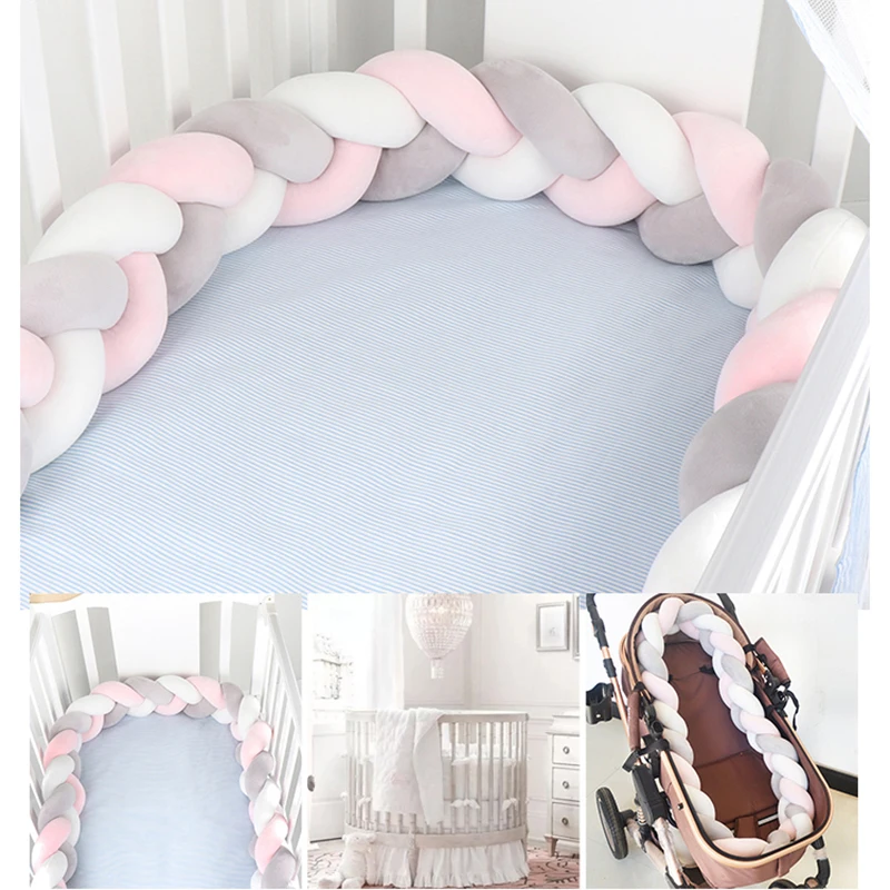 Protector de cuna acolchado de algodón – Decoración habitación bebé - imagen 4