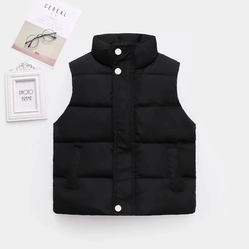 Chaleco punto algodón para niño – Abrigo suave invierno