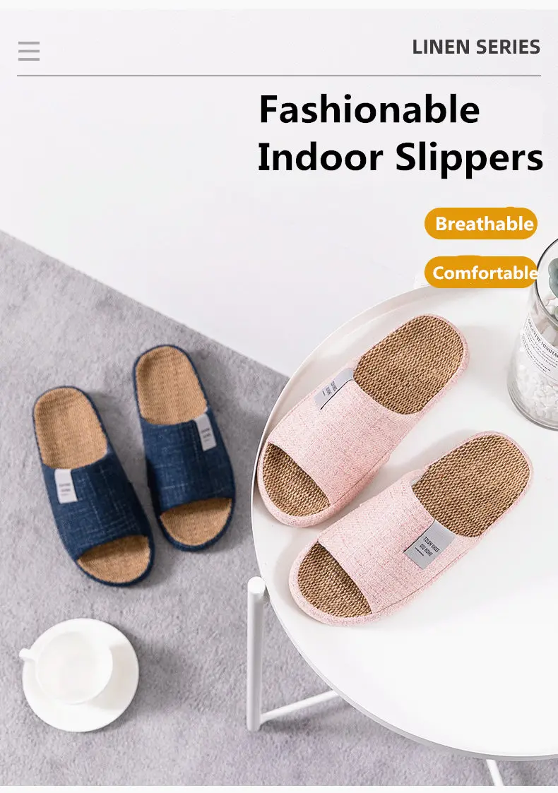 Zapatillas de lino en tono rosa mostrando detalle de tejido transpirable