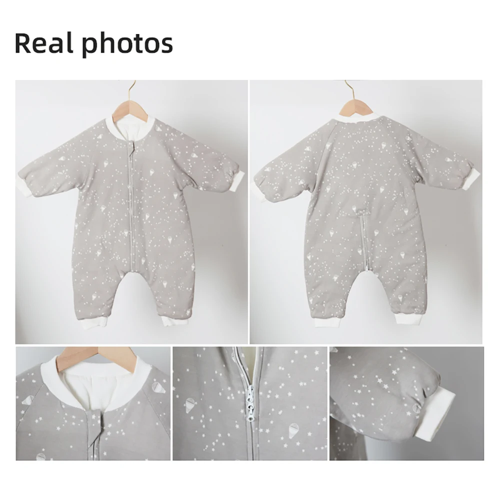Saco de dormir bebé con flores pijama abrigo cálido - imagen 5