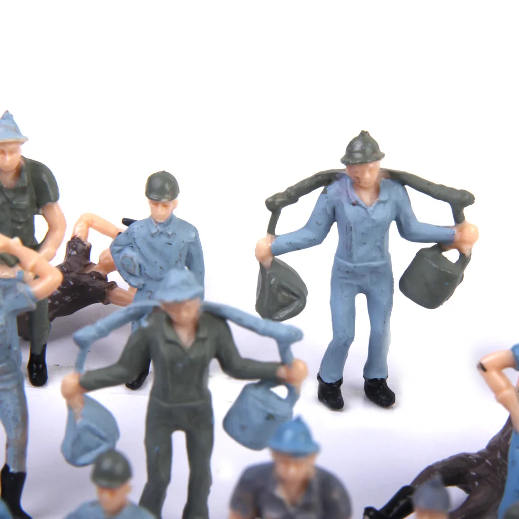 Figuras personal ferroviario para tren de juguete, estilo realista - imagen 3