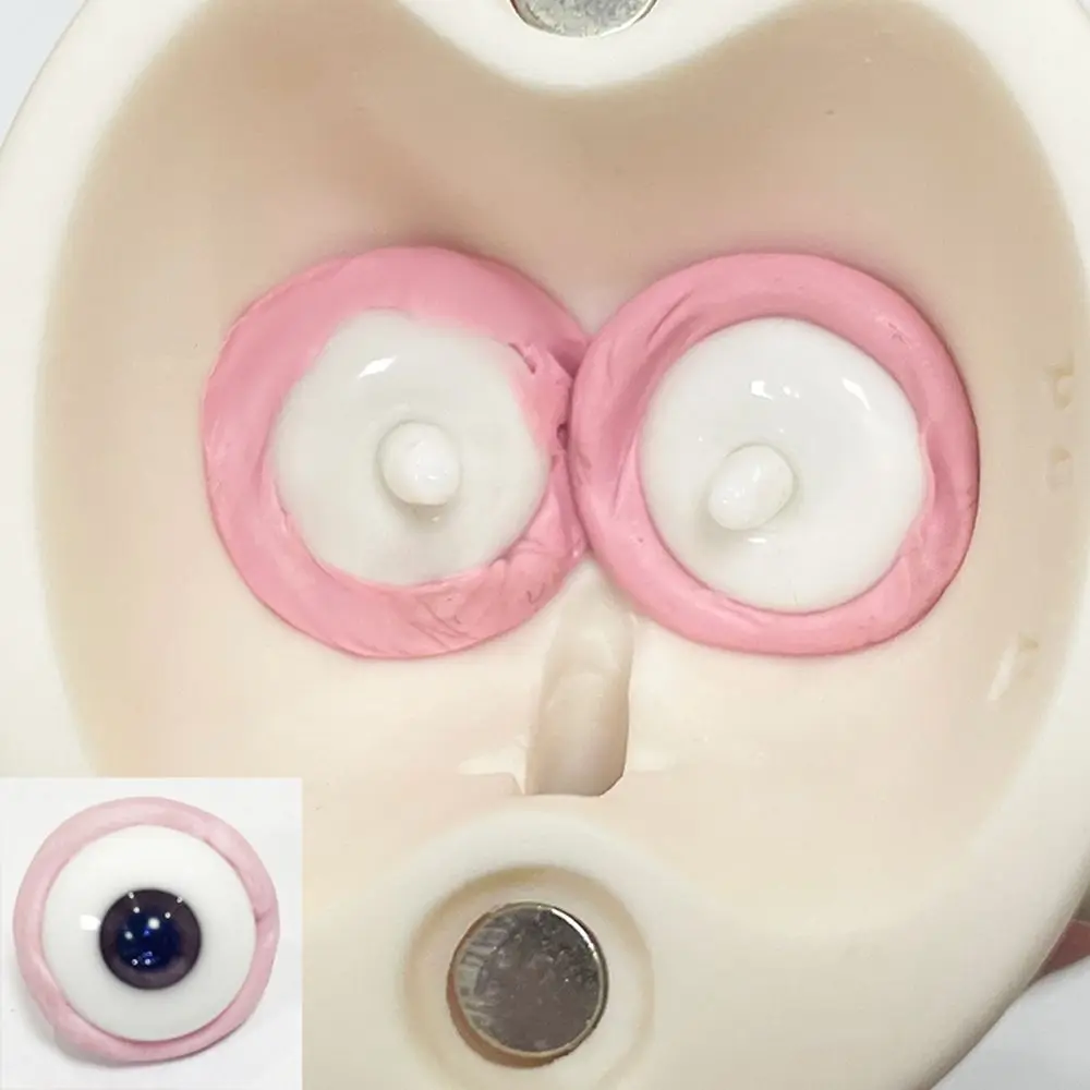 Ojos de muñeca con plastilina para manualidades y modelado