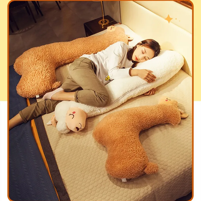 Peluche de alpaca japonesa suave para dormir, oveja llama - imagen 3