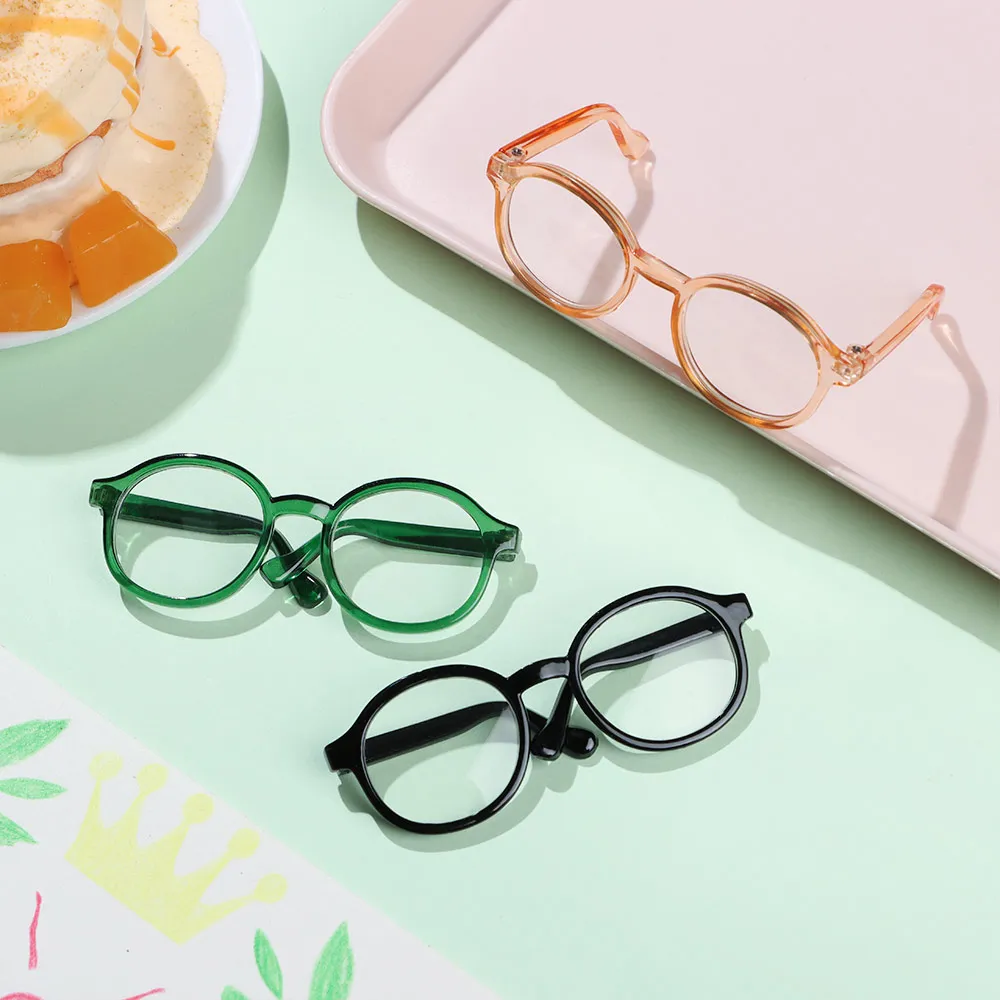 Gafas redondas para muñecas Blythe – Color caramelo transparente - imagen 4