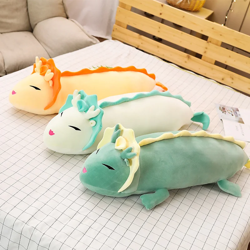 Peluche dragón gigante blanco suave para dormir y jugar - imagen 2