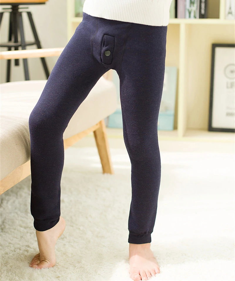 Leggings térmicos de terciopelo para niños – antifrío otoño invierno - imagen 2