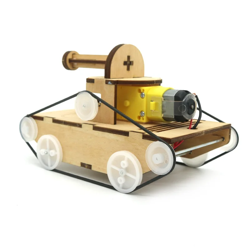 Tanque eléctrico de madera – Kit DIY para niños