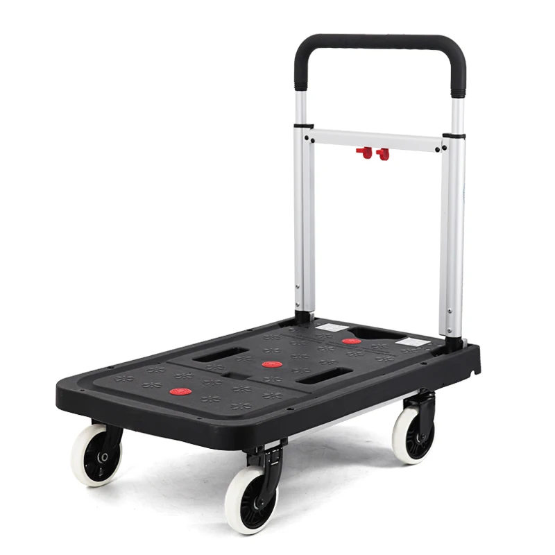 Carro plegable de carga con cuatro ruedas – Portátil y resistente - imagen 2