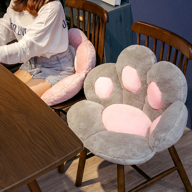 Cojín de peluche con forma de pata animal para silla - imagen 4
