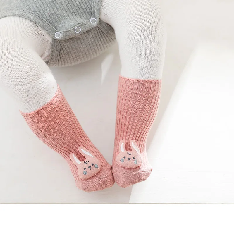 Calcetines antideslizantes de algodón para bebé unisex con dibujos - imagen 4