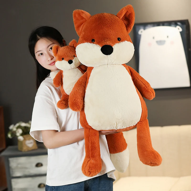 Dox Muñeco de peluche zorro tierno para niños