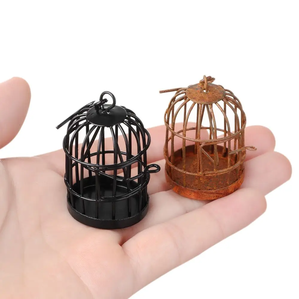 Jaula de pájaros juguete para niños manualidades escala 1:6 - imagen 3