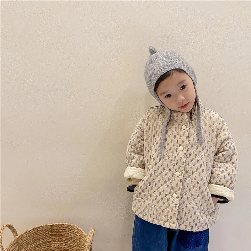 Abrigo invierno grueso infantil algodón estampado cálido para niños - imagen 2