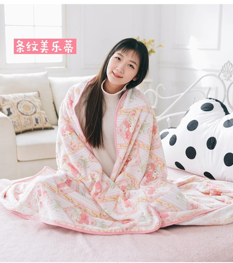 Manta de franela kawaii con diseño adorable