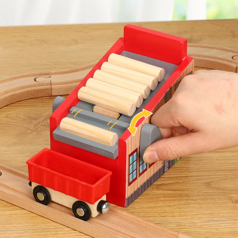 Thom Sawmill vías de tren madera accesorios escena coches juguetes