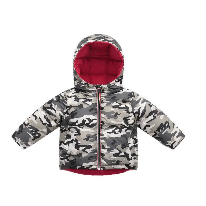 Chaqueta con capucha infantil cálida y cremallera para otoño - imagen 4