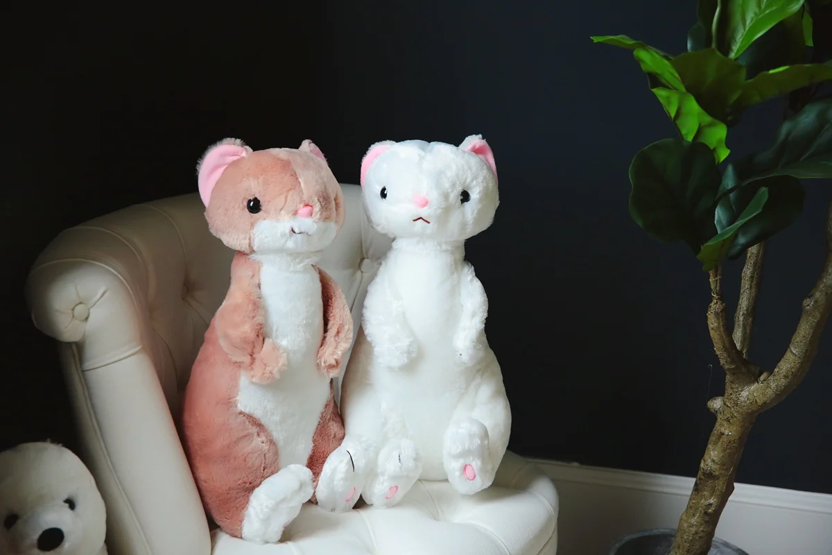 Peluche hurón de felpa, tamaño ideal para abrazar