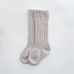 Calcetines algodón bebé hasta rodilla punto liso otoño-invierno