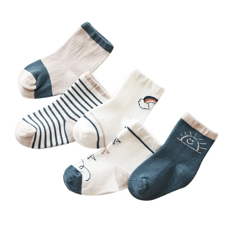 Calcetines de bebé de algodón suaves y cálidos para otoño-invierno - imagen 4