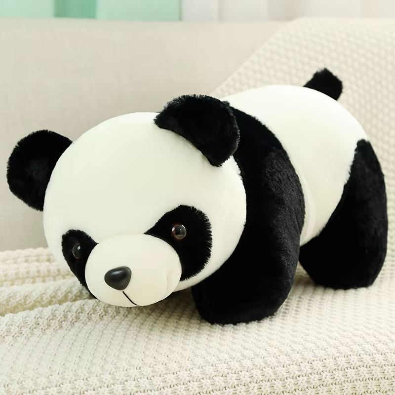 Peluche de panda suave realista para regalar cumpleaños - imagen 5