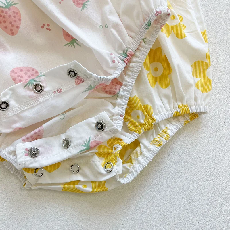 Mono veraniego floral con sombrero para bebé niña - imagen 3