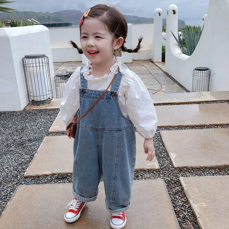 Pantalón vaquero holgado para niña – Ideal para primavera y otoño - imagen 4