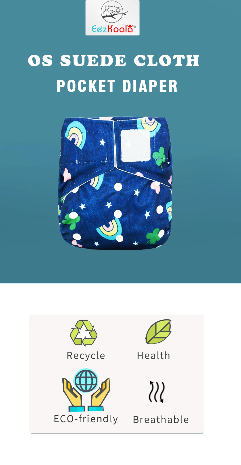 Pañal EezKoala mostrando su diseño exterior