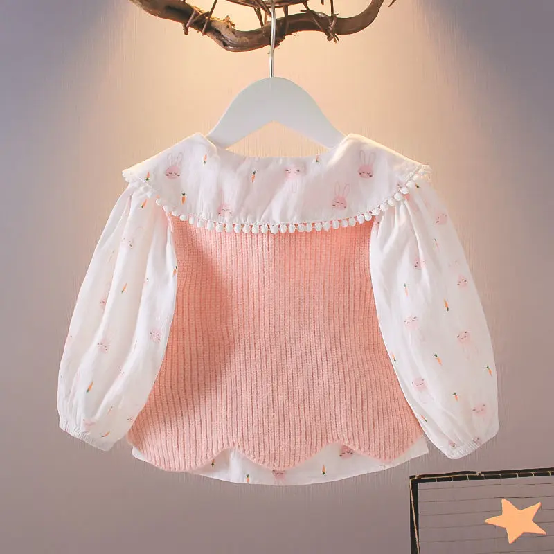 Cárdigan de lino y algodón para bebé con cuello vuelto - imagen 4