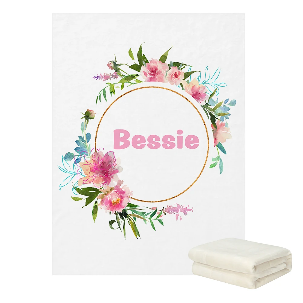 LVYZIHO Manta de bebé personalizada con nombre felpa y regalo